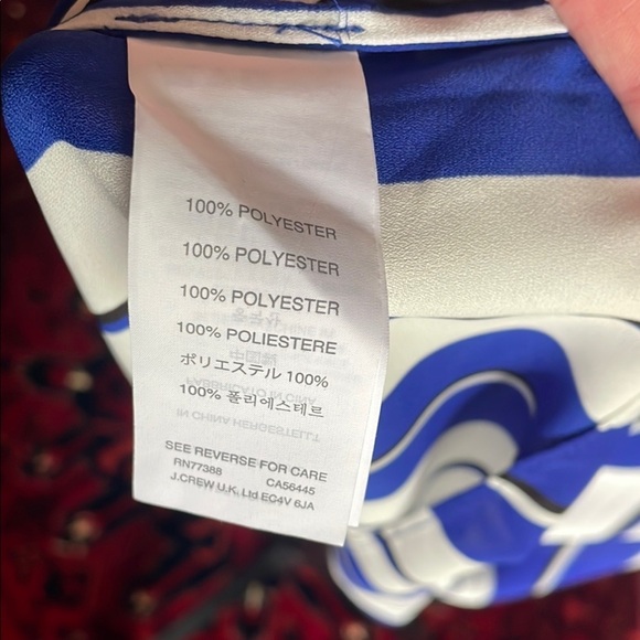 ☀️🕶️J. Crew Blue and White Striped Swim//Slip Coverup☀️🕶️ - Picture 2 of 11